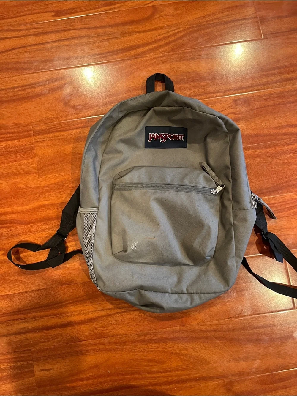 JanSport Gray Classic Daypack with Front Pocket
